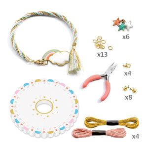 Schmuck basteln: Kumihimo Celeste Armbänder