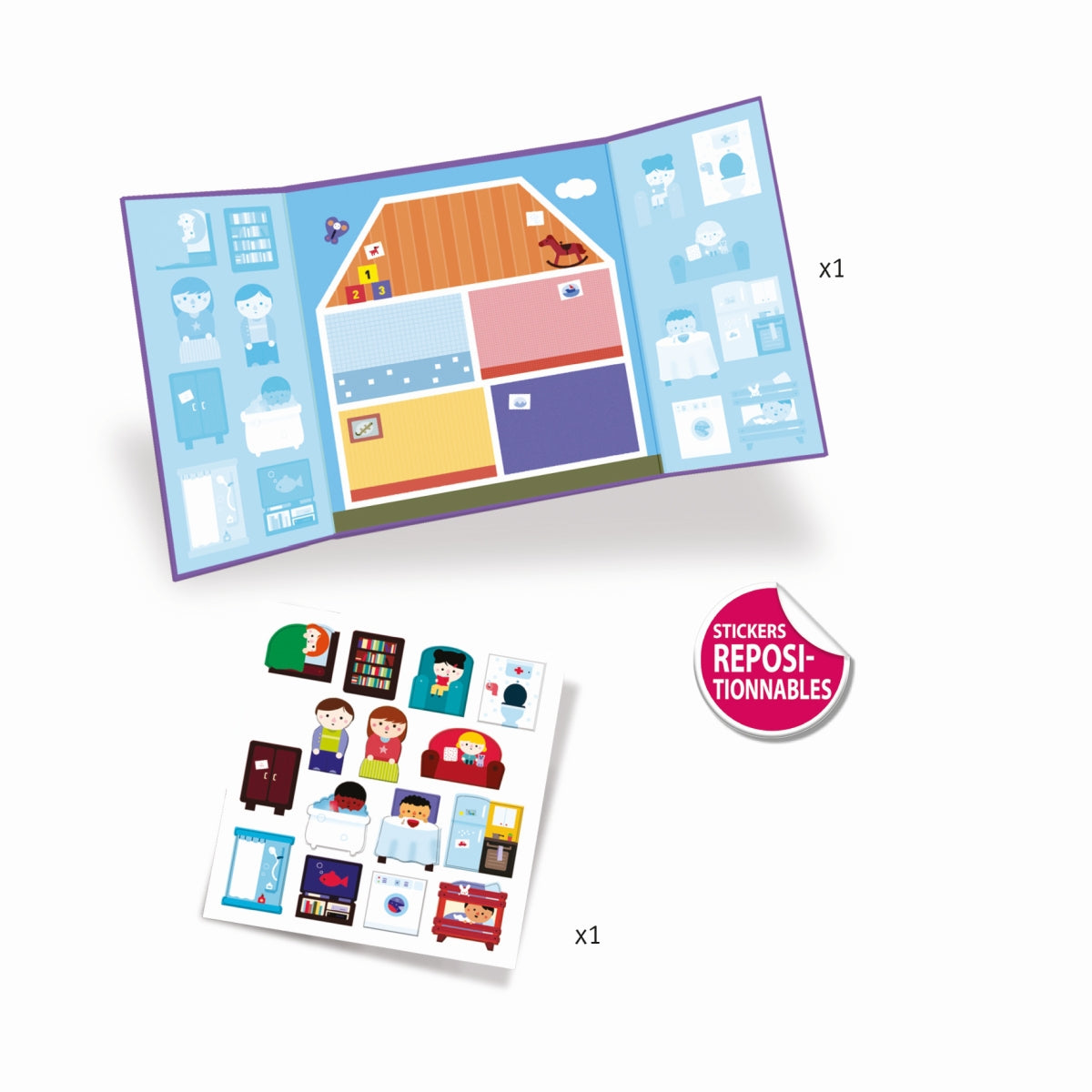 Stickerbuch Haus