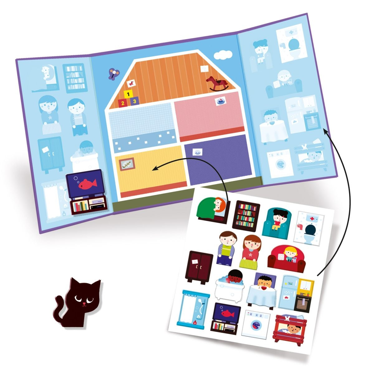 Stickerbuch Haus