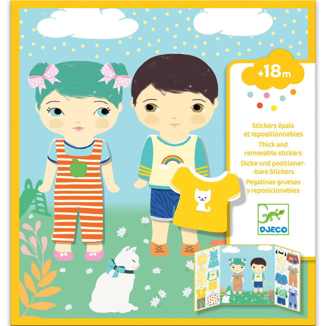 Stickerbuch Kleidung