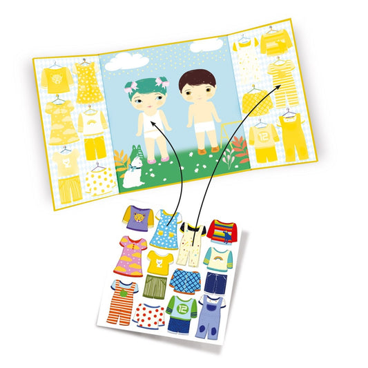Stickerbuch Kleidung