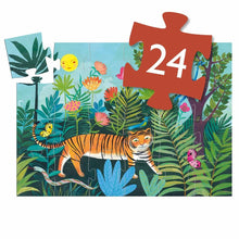 Laden Sie das Bild in den Galerie-Viewer, Puzzle &quot;Der Tiger geht spazieren&quot; 24-teilig