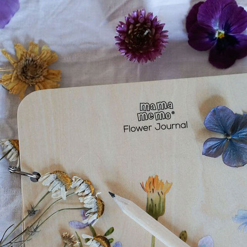 Blumen Journal mit Stift