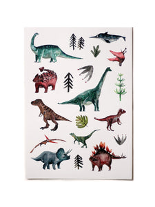 Spülmaschinenfeste Sticker "Dinos"