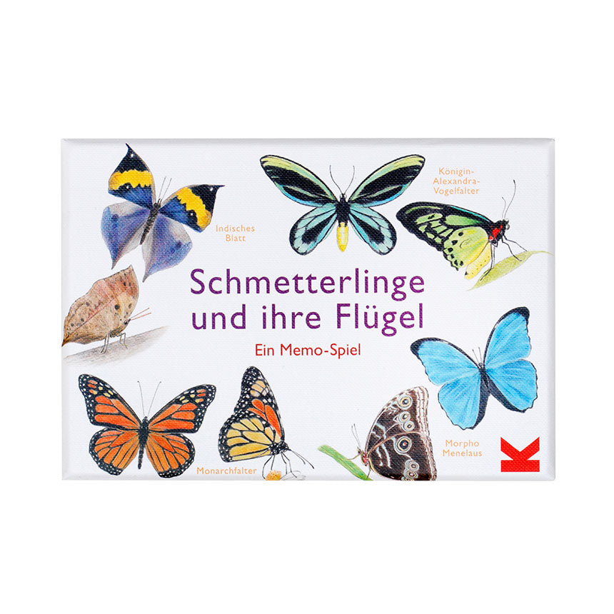 Schmetterlinge und ihre Flügel Memo Spiel