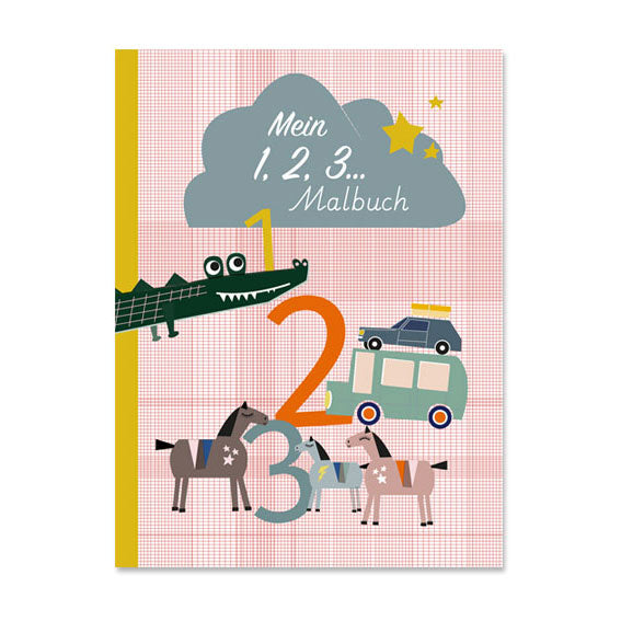 Mein 1, 2, 3 Malbuch