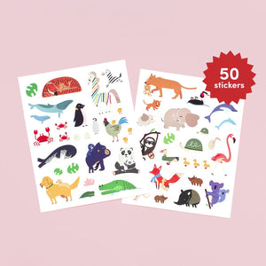 Fenstersticker Tierbabys