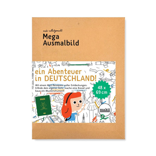 Mega Ausmalbild Deutschland