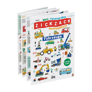 Mein riesengroßes Zickzack Ausklappbuch: Fahrzeuge ab 3J.
