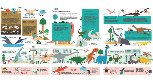 Mein riesengroßes Zickzack Ausklappbuch: Dinosaurier ab 3J.