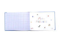 Laden Sie das Bild in den Galerie-Viewer, Freundschaftsbuch &quot;Meine Freunde&quot; DinosaurierGRÜN