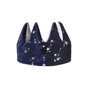 Samt Krone Navy