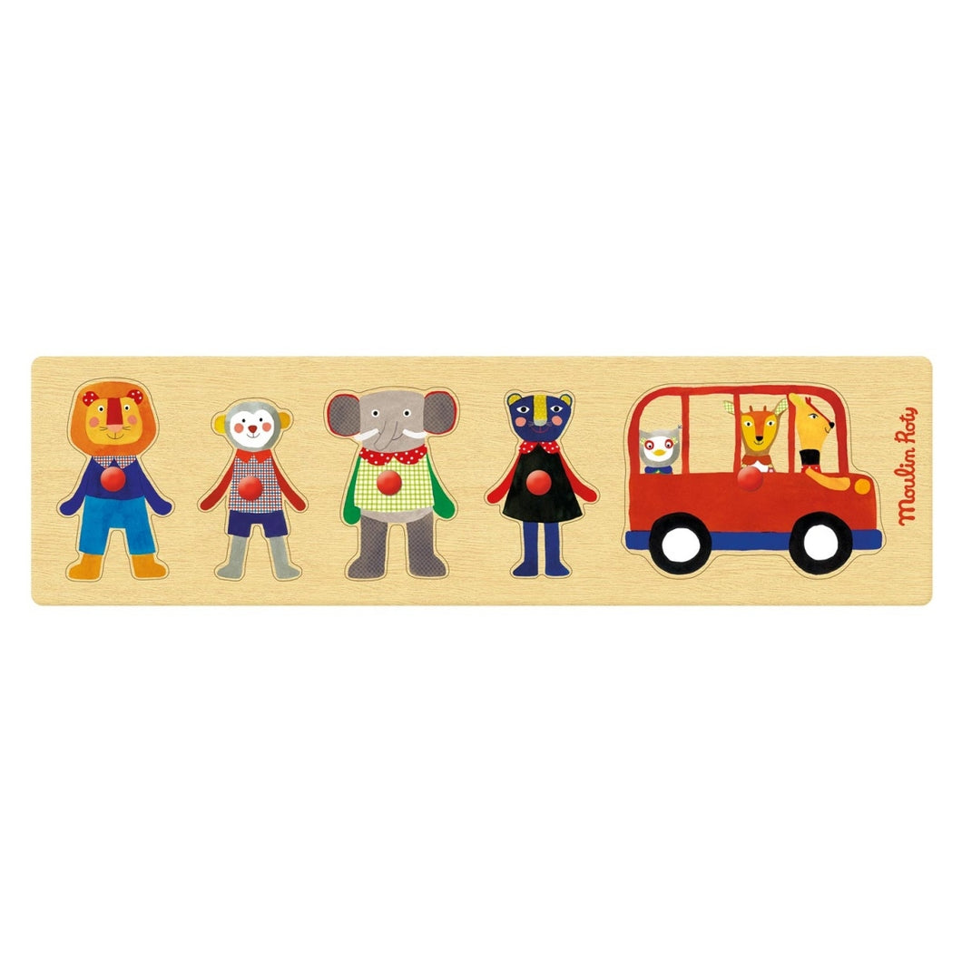 Holzpuzzle Bus Les Popipop