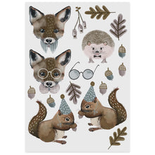 Laden Sie das Bild in den Galerie-Viewer, Bio Tattoo Fuchs &amp; Eichhörnchen