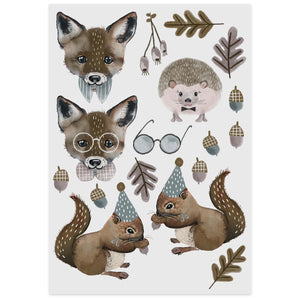 Bio Tattoo Fuchs & Eichhörnchen