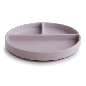 Silikon Teller mit Unterteilung Soft Lilac