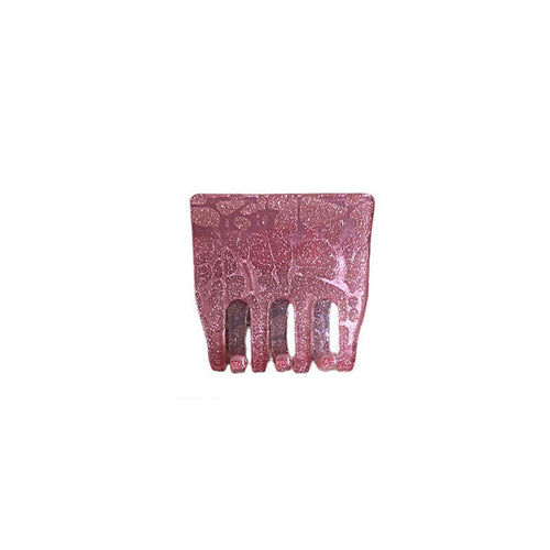 Haarklammer Glitzer pink/Leo klein