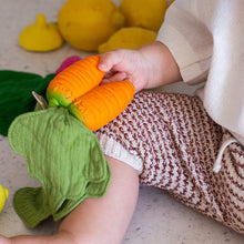 Laden Sie das Bild in den Galerie-Viewer, Kuscheltuch mit Beißring Karotte &quot;Cathy Carrot Mini Doudou&quot;