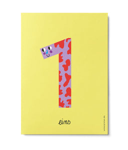 Postkarte "Zahlen 0-9"