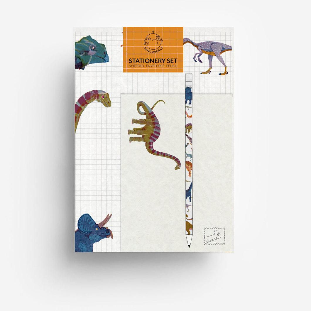 Briefpapierset Dino