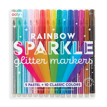Laden Sie das Bild in den Galerie-Viewer, Rainbow Sparkle Glitter Stifte