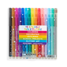 Laden Sie das Bild in den Galerie-Viewer, Rainbow Sparkle Glitter Stifte