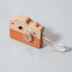 Fotokamera Holz Orange