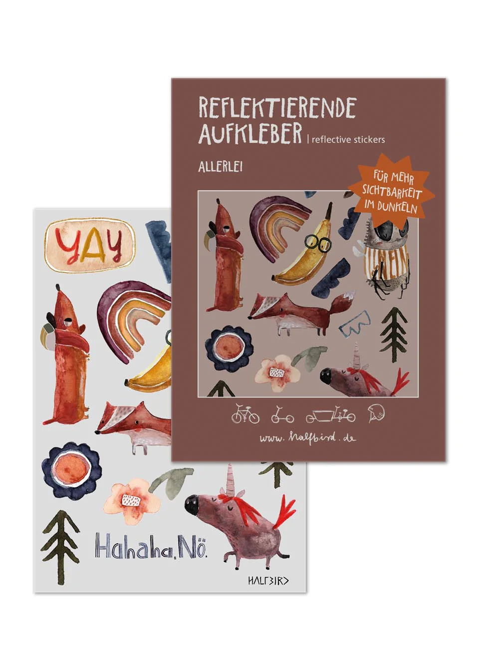 Reflektierende Sticker Set 