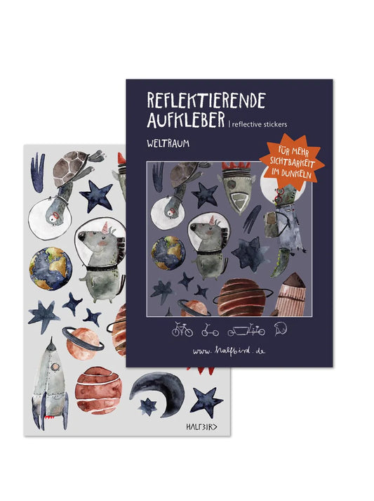 Reflektierende Sticker Set "Weltraum"
