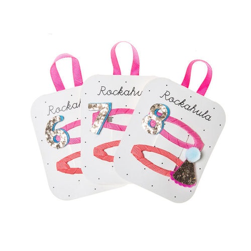 Birthday Glitter Haarspangen 6-8 Jahre